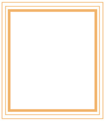 Vector line frame illustration in art deco retro style