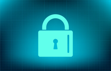 Vector icon on blue background with gradient