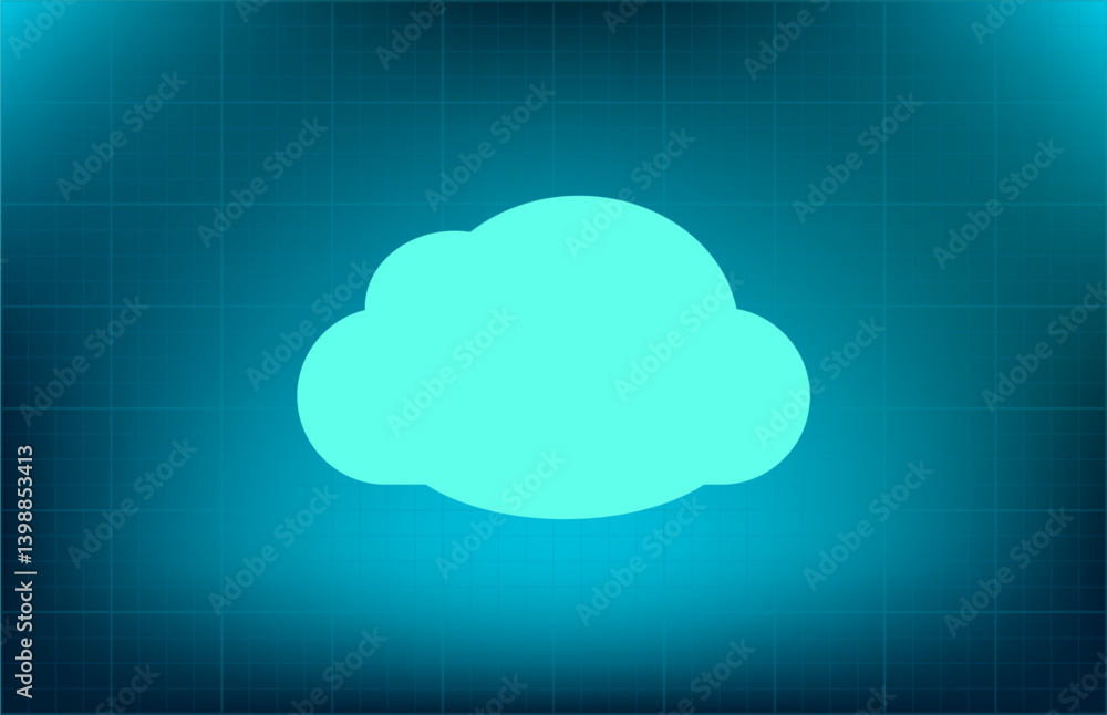 Poster vector icon on blue background with gradient