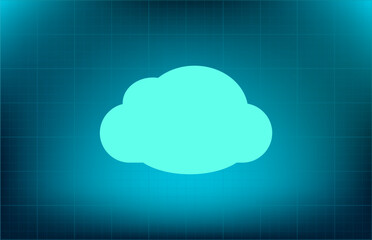 Fototapeta premium Vector icon on blue background with gradient