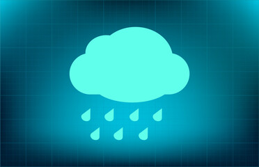 Vector icon on blue background with gradient