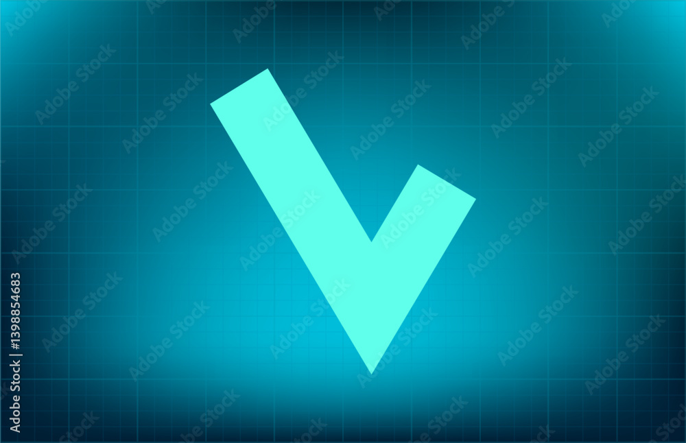 Poster vector icon on blue background with gradient