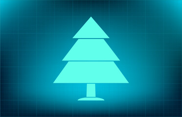 Fototapeta premium Vector icon on blue background with gradient