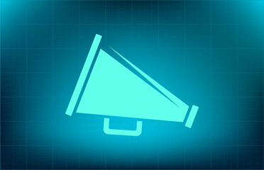 Vector icon on blue background with gradient