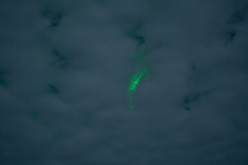 The spectacular Northern Lights (Aurora Borealis) in winter over Yellowknife, Northwest Territories, Canada