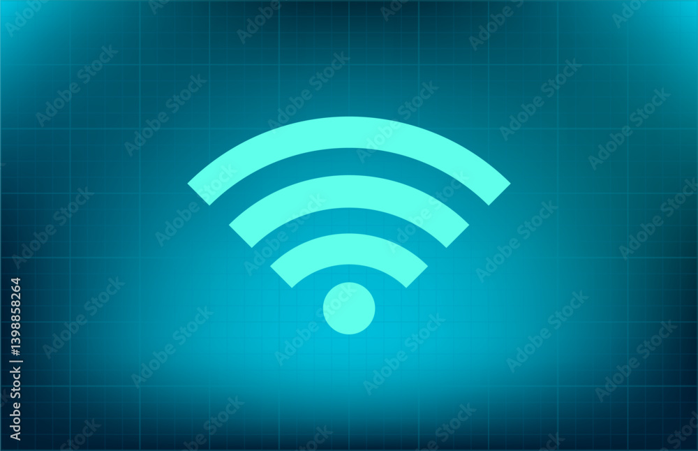 Poster vector icon on blue background with gradient