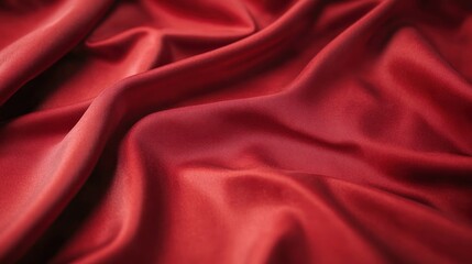 Obraz premium Red silk satin fabric texture shiny smooth and elegant background