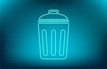 Vector icon on blue background with gradient