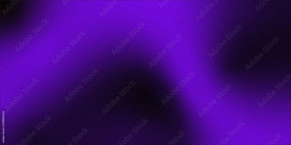 Poster abstract gradient ultraviolet glow on a dark abstract background. grainy purple and black gradient b