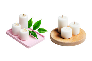Aromatherapy scented candles decor for relaxation and home wellness
