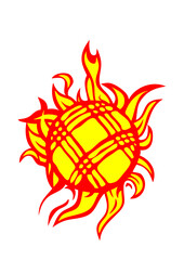 petanque flamme feu boule jeu