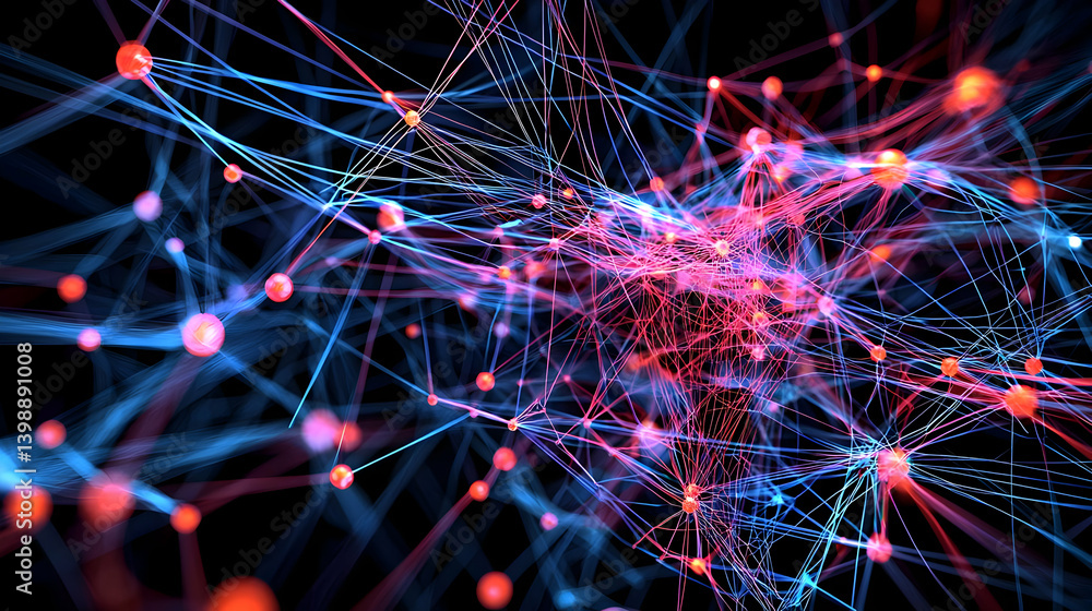 Poster abstract network visualization design