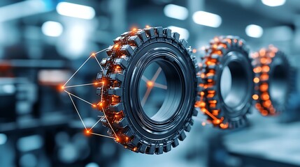 Metallic Gears Industrial Manufacturing Technology