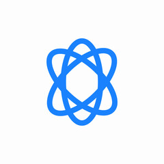 atom core icon sign vector