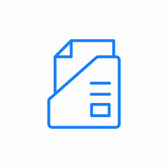 file folder icon sign vector