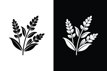 Lavender icon vector on White Background ,Vector Art Illustration on white background.