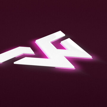 Neon 3D Glossy Horizontal Logo Reveal 211