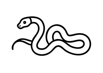 Fototapeta premium Snake. Icon of the twelve signs of the Chinese zodiac. New Year.