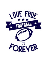 Obraz premium football love fade citation forever haltere
