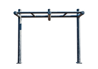 Black Park Bars Outdoor Fitness Equipment for Street Workout and Calisthenics PNG