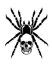 araigne tete de mort tribal design