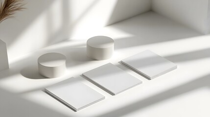 Minimalistic design and shadows with some decoration