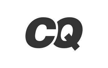 CQ Techno Editable Font Logo For Corporate Branding. Bold, Futuristic Design With Unique Typographic Ideas. Minimal Custom Type And Dynamic Letter