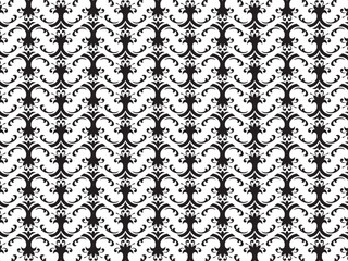 Ornate black and white pattern showcasing detailed designs and textures.