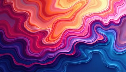 Obraz premium Abstract swirling marble effect, vibrant hues, gradient, paint, background