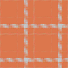 Elegant Warm terracota & Dusky mushroom Seamless Tartan Fabric Design
