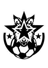 football loup garou logo sport