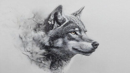 Grey Wolf Head Profile Eye Fur Wild Canine Predator Mammal Carnivore Wildlife Wilderness Nature