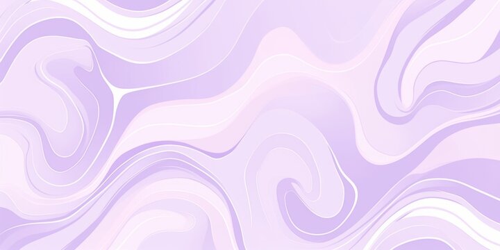 Abstract wavy pattern in lavender and cream, creating an illusion of depth with fluid lines and curves. - 