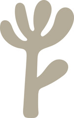 Abstract Plant Silhouette