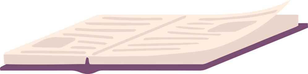 Opened book with pages fluttering