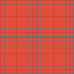 Naklejka premium Traditional coral and Vivid rose red Seamless Tartan Fabric Design