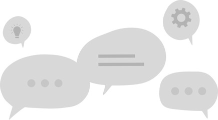 bubble talk phrases Clouds for online chat with ideas and creative dialogue