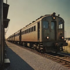 Obraz premium train on railway