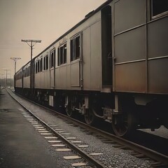 Obraz premium train on railway