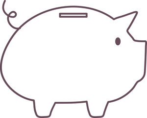 Piggy bank icon