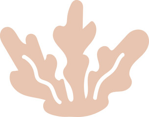 Abstract Coral Shape