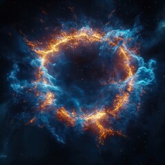 Fototapeta premium Abstract circular frame design