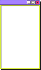 Lined Retro UI Internet Browser Pop up