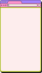 Lined Retro UI Internet Browser