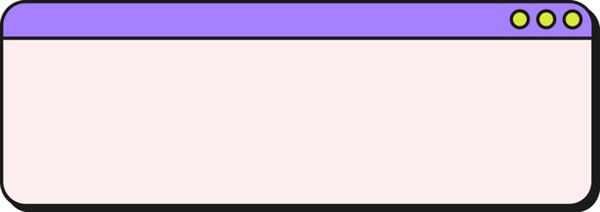 Lined Retro UI Internet Browser Pop up