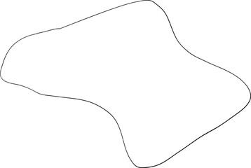 Hand Drawn Abstract Line Geometric Shape Wavy