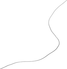 Hand Drawn Abstract Line Geometric Wavy