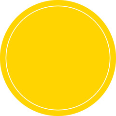 Minimalist Retro Circle Sticker Shape Geometric Illustration