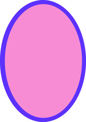 Minimalist Retro Circle Sticker Shape Geometric Illustration