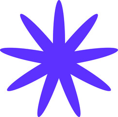 Minimalist Retro Star Sticker Shape Geometric Frame Illustration